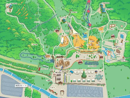 峡江景区手绘地图在紧急疏散与救援中的重要作用 ？
